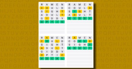 Quordle hints and answers for Tuesday, July 22 (game #1275)